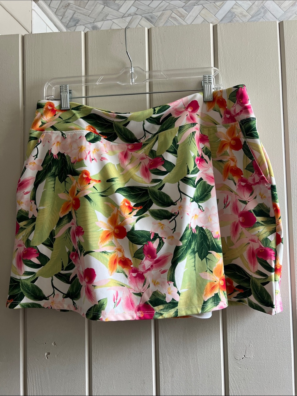 Tommy Bahama Floral Mini Skirt - Pink, Green & Yellow
